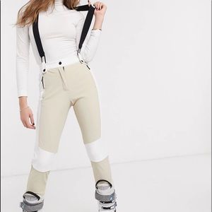 Topshop SNO ski trousers in nude